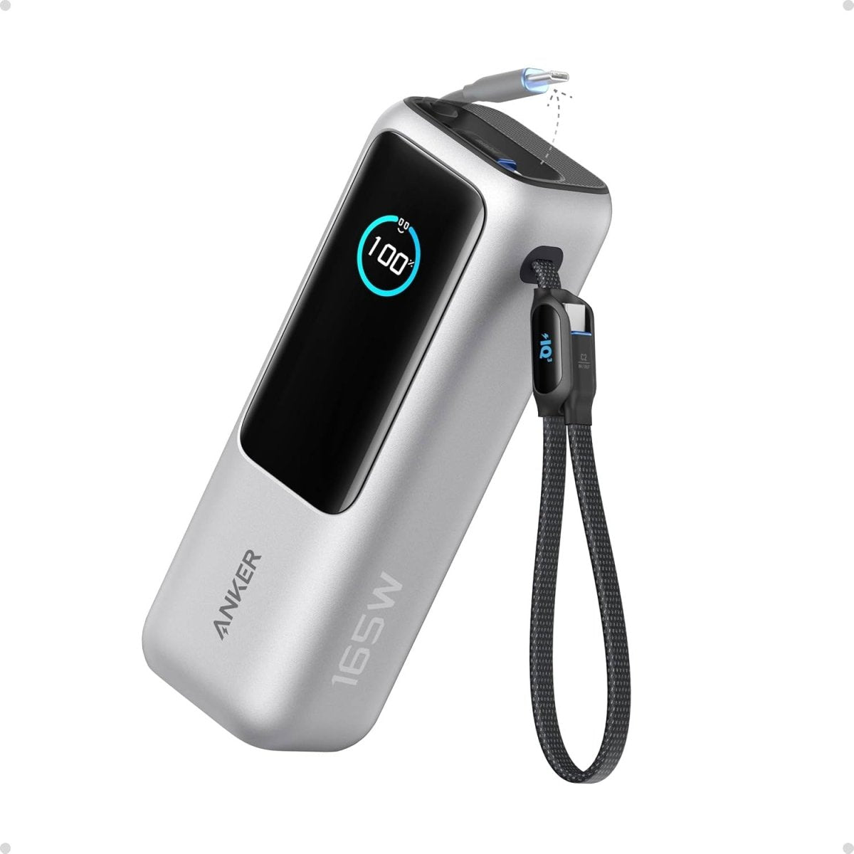 Anker 25000 mAH Power Bank with Built in Retractable Cable 165W