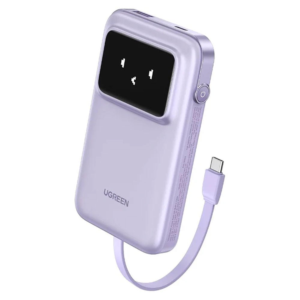 UGREEN Uno PB511 10000 mAh Power Bank with Built in Cable 30W