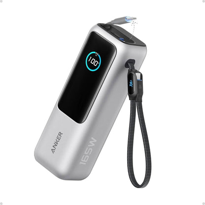 Anker 25000 mAH Power Bank with Built in Retractable Cable 165W