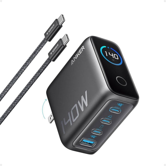 Anker 4 Port Wall Charger 140W with Type C Cable