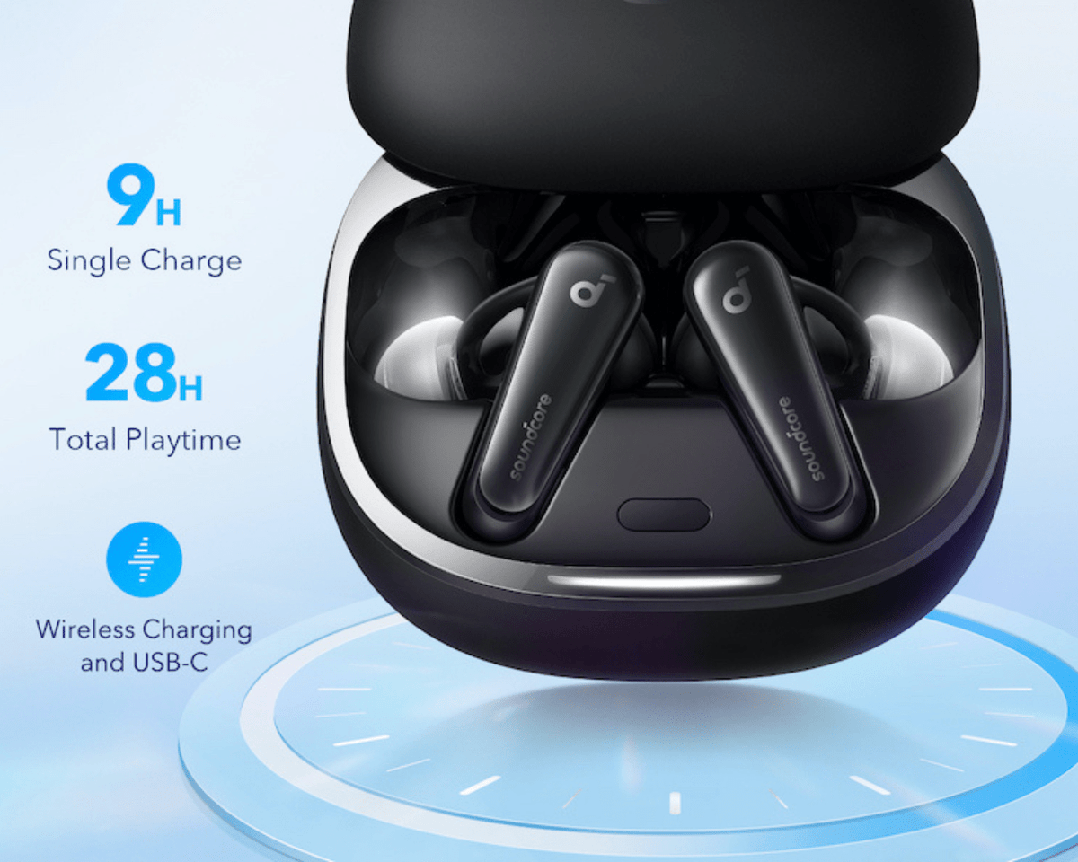 Anker Soundcore Liberty 4 Bluetooth Earbuds Black