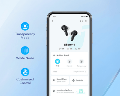Anker Soundcore Liberty 4 Bluetooth Earbuds Black