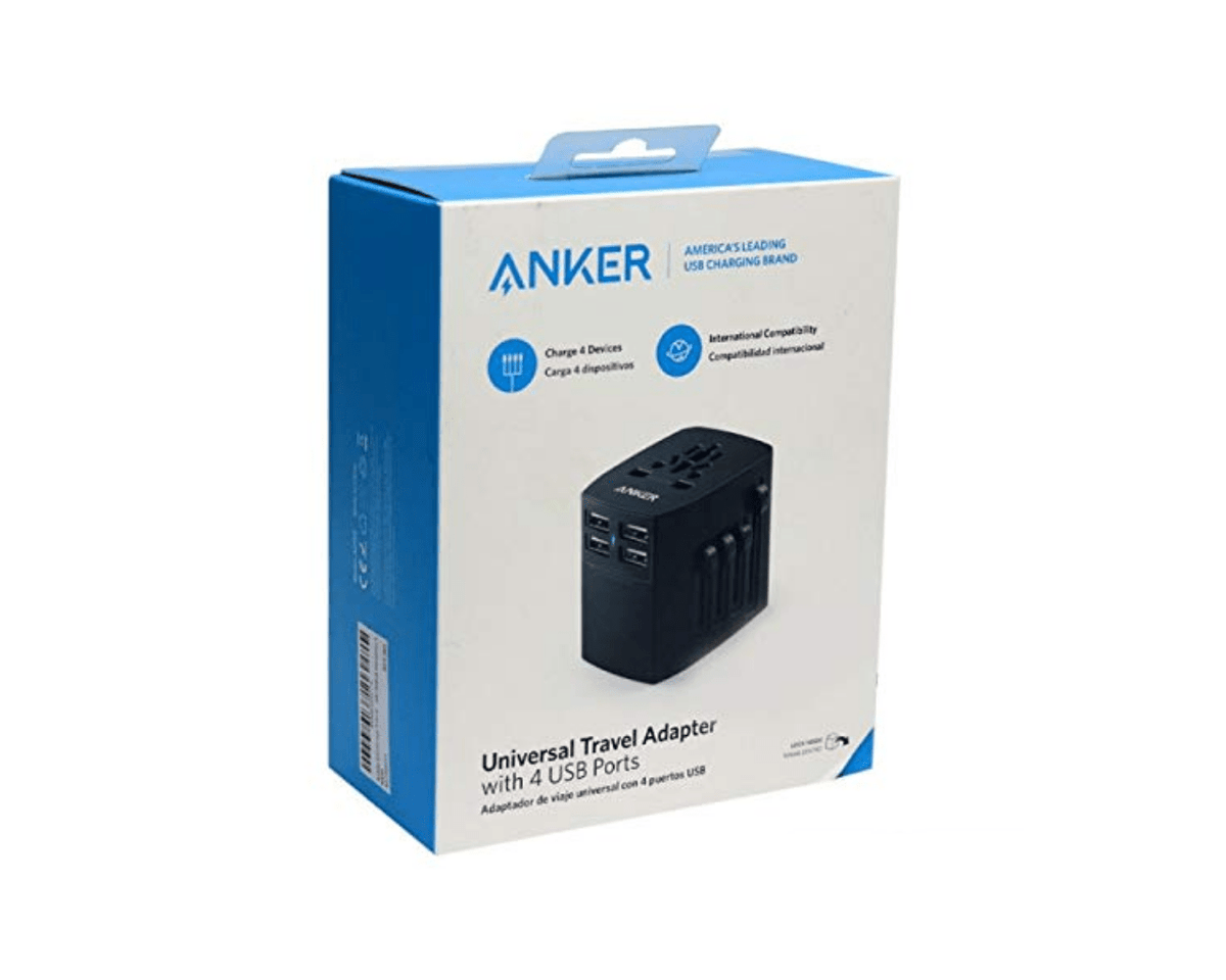 Anker Universal Travel Adapter 4 USB Ports