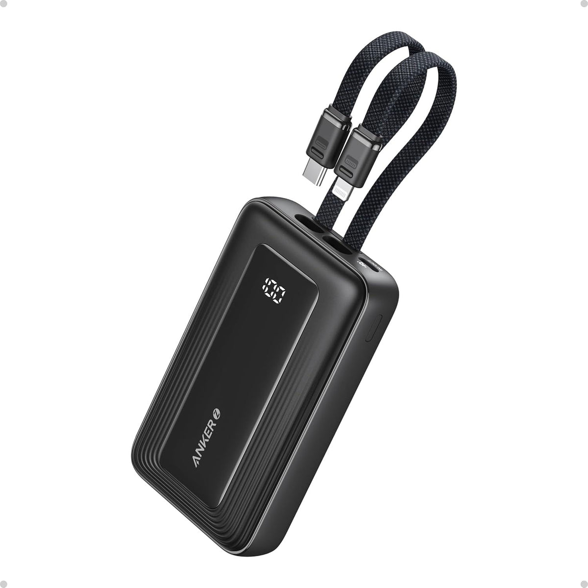 Anker Zolo 20000 mAh Power Bank with Built in Type C & Lightning Cable 30W