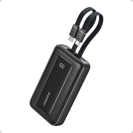 Anker Zolo 20000 mAh Power Bank with Built in Type C & Lightning Cable 30W