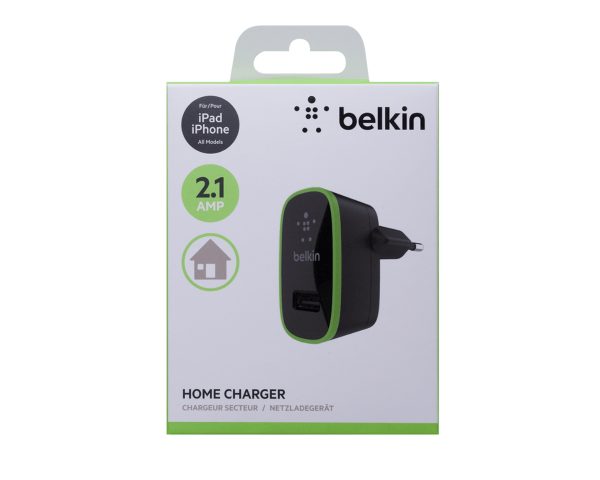 Belkin USB Home Charger 2.1 AMP Black