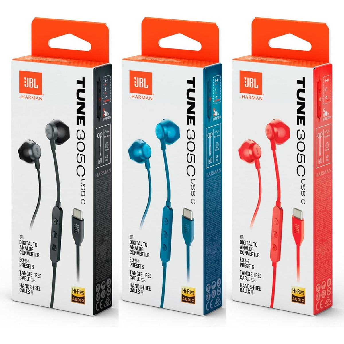 JBL Tune 305C Type C Earphones