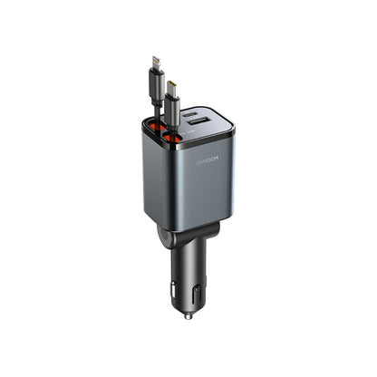 Joyroom 4 in 1 Retractable Car Charger 50W