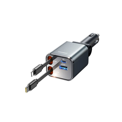 Joyroom 4 in 1 Retractable Car Charger 50W