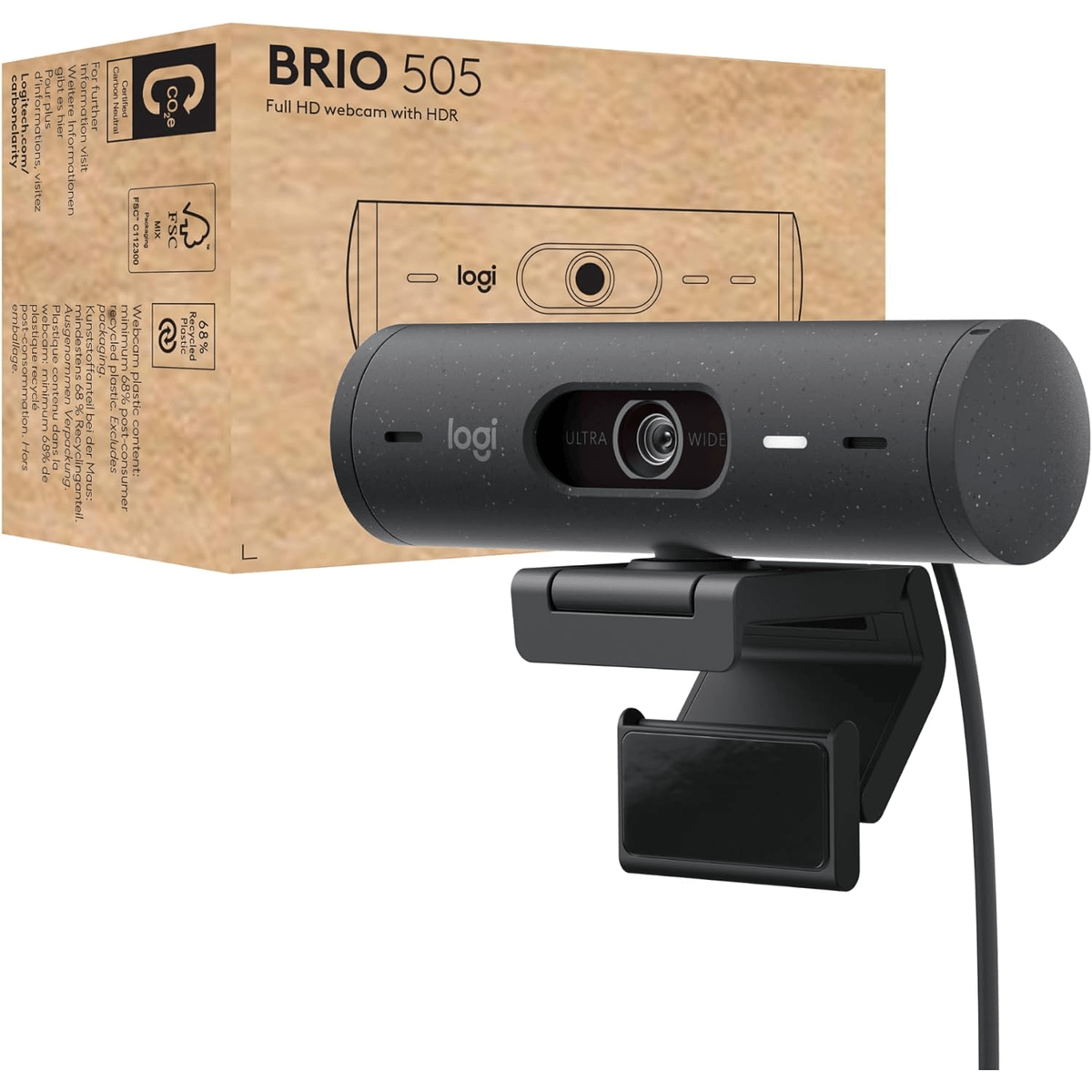 Logitech Brio 505 HD Business Webcam