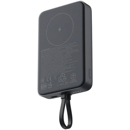 Mi 10000 mAh Magnetic Power Bank with Integrated Type C Cable 33W