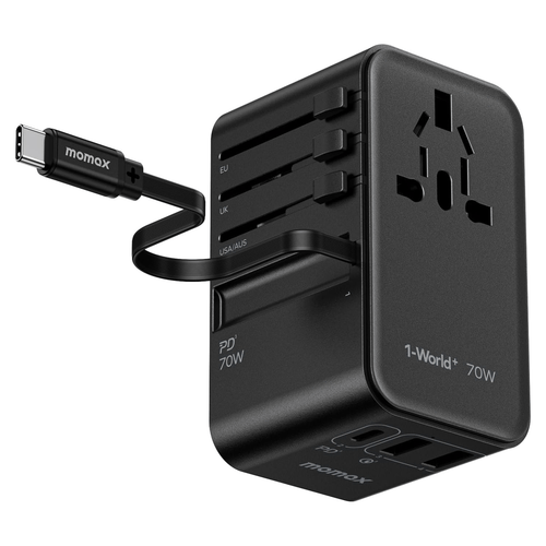 Momax 1-World + Universal Travel Adapter 70W
