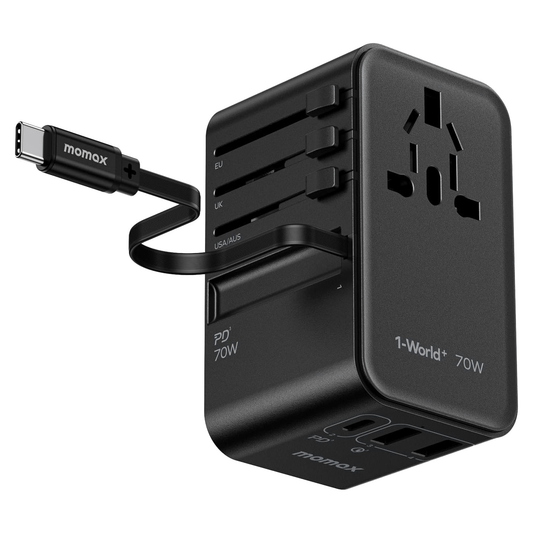 Momax 1-World + Universal Travel Adapter 70W
