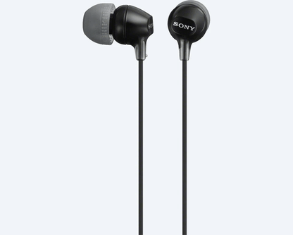 Sony In-ear Headphones with Mic  MDR-EX15AP Black