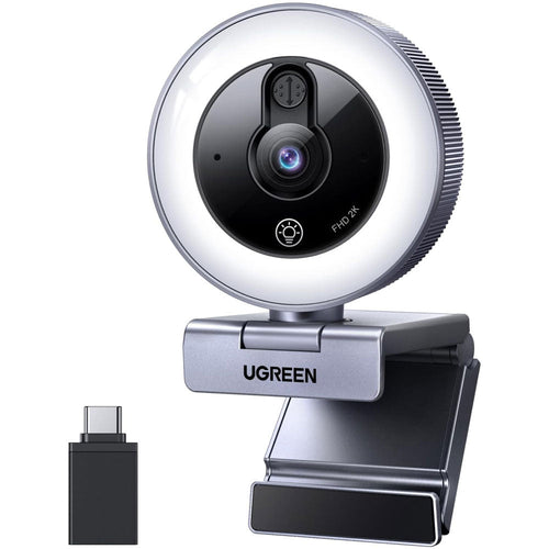 UGREEN 65857 USB HD Webcam with Ring Light