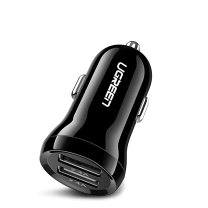 UGREEN Dual USB Car Charger 24W Black 50875