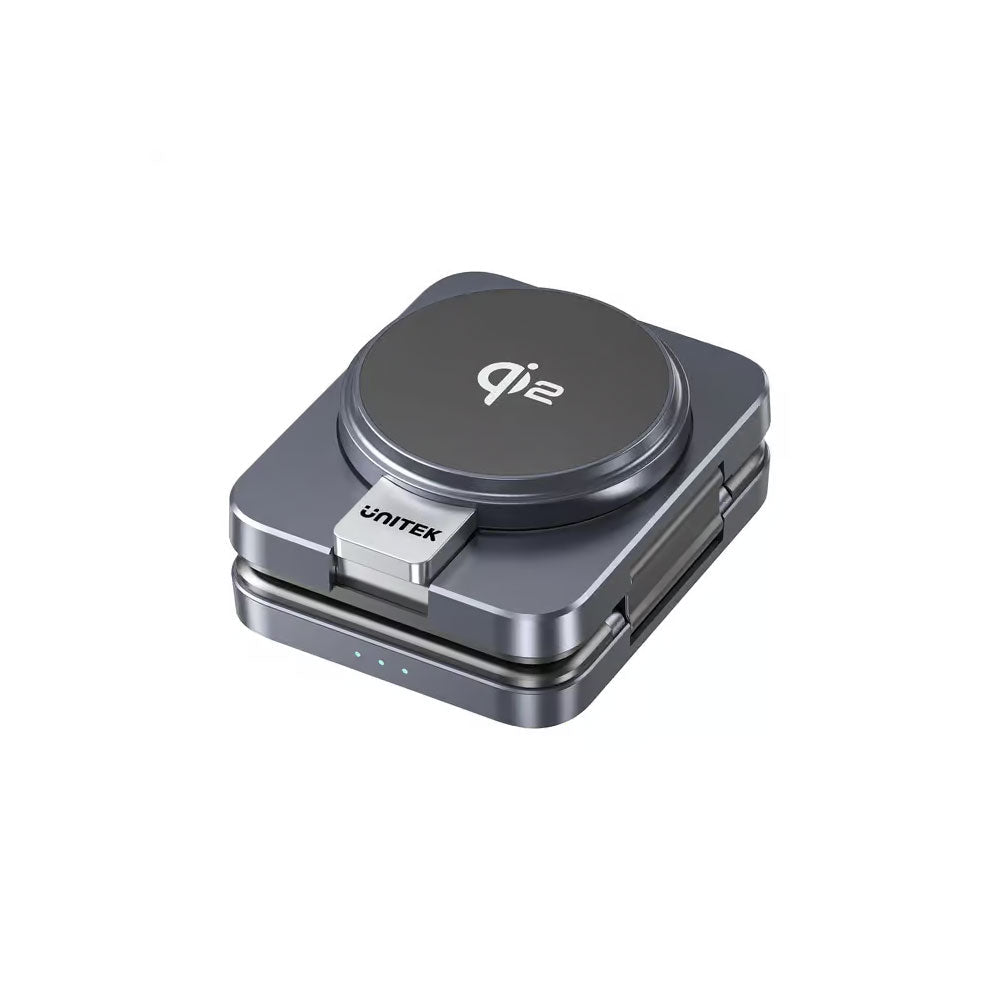 Unitek Qi2 Foldable 3 in 1 Wireless Charging Station 15W